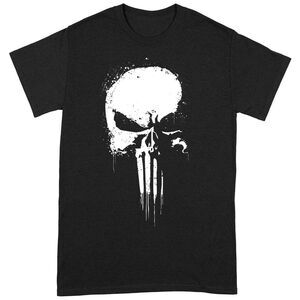 The Punisher Unisex Adult Logo T-Shirt / Black/White